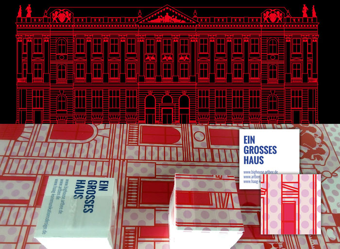 bighouse, Illustration, Visitenkarte Grafikdesign München