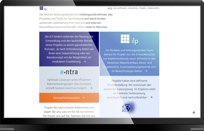 ILP Content, Webdesign München
