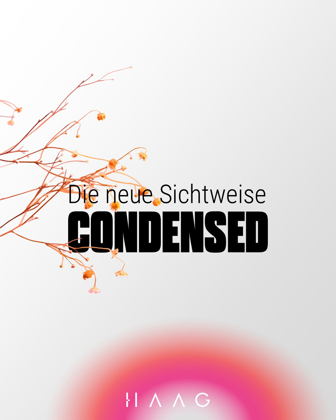 Grafikdesign Condensed HAAG Kommunikationsdesign München