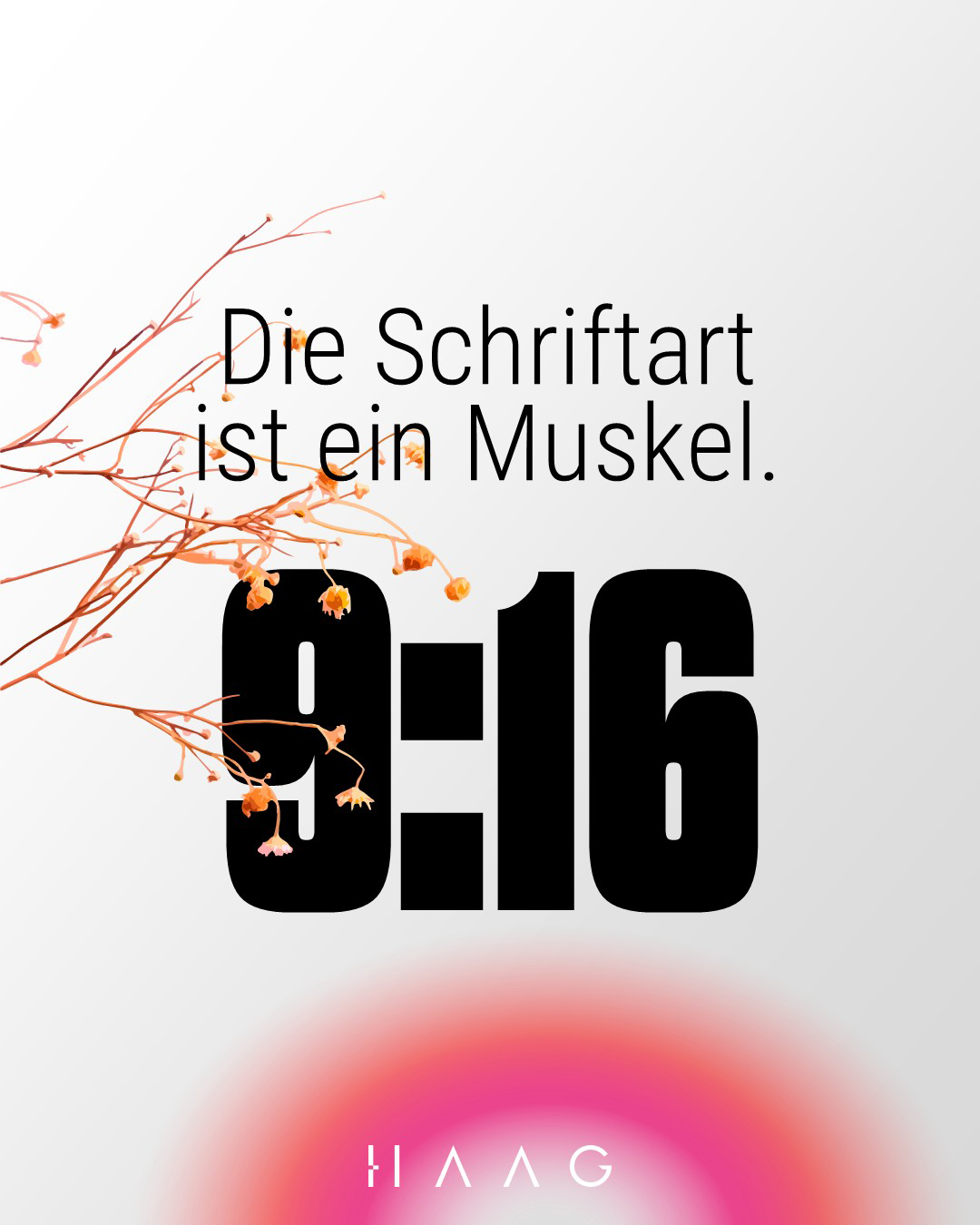 Grafikdesign Condensed HAAG Kommunikationsdesign München