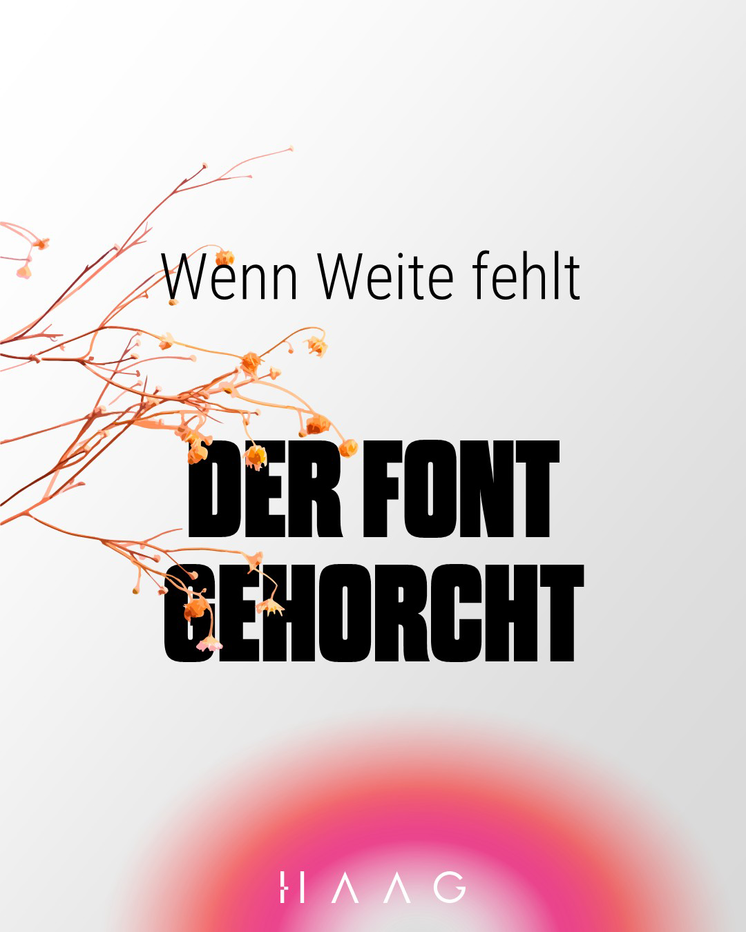 Grafikdesign Condensed HAAG Kommunikationsdesign München