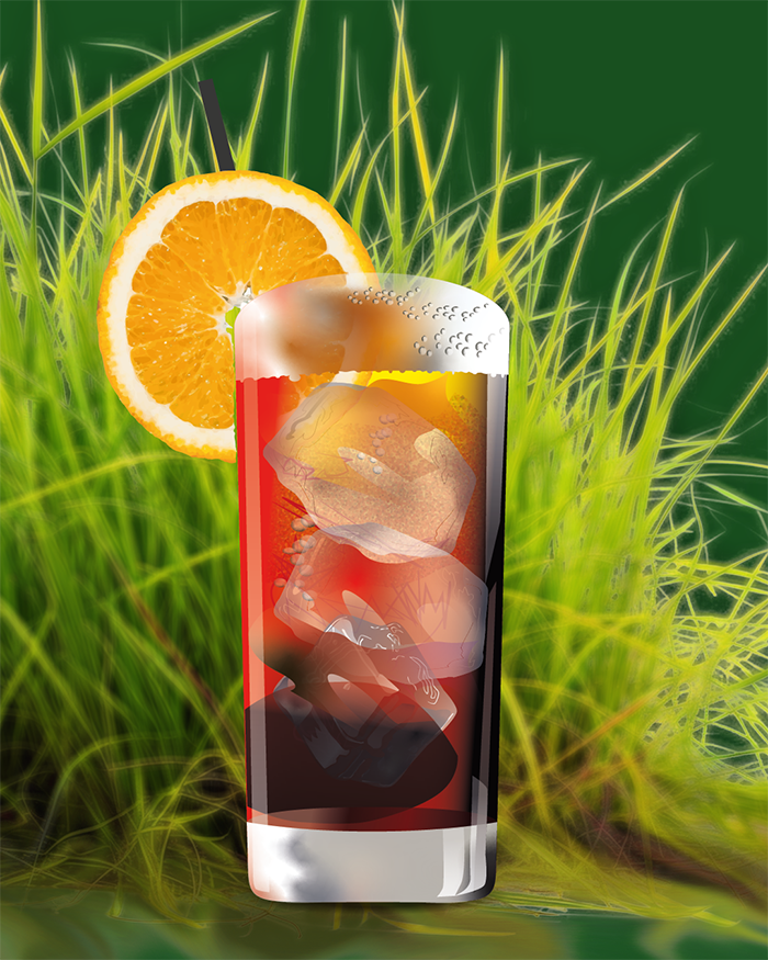 Illustration Americano Vektorgrafik