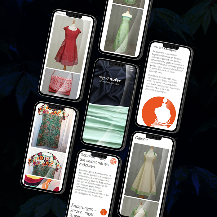 Corporate Design Webdesign - mobile first - Tailor München