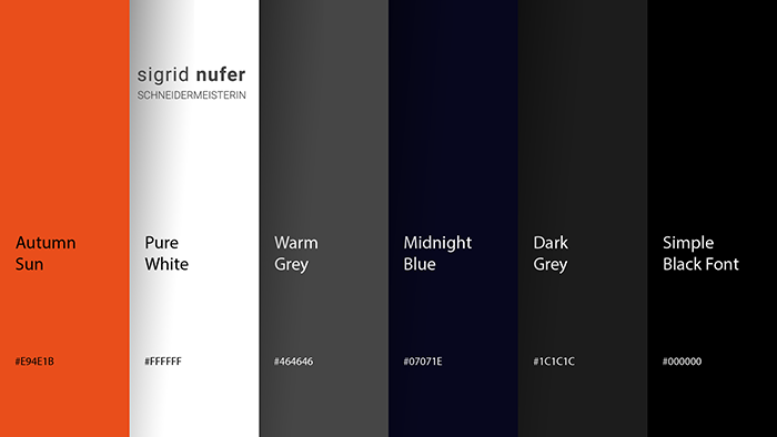 Corporate Design Webdesign Colors Tailor - Grafikdesign München