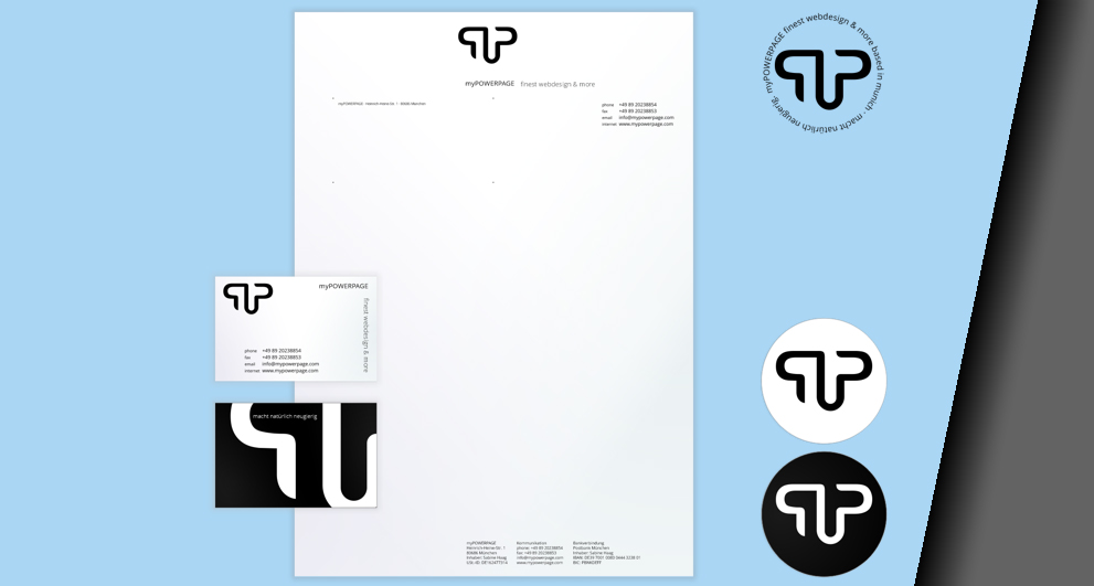 Mockup Corporate Design - Geschäftspapiere von HAAG Kommunikationsdesign | Webdesign München